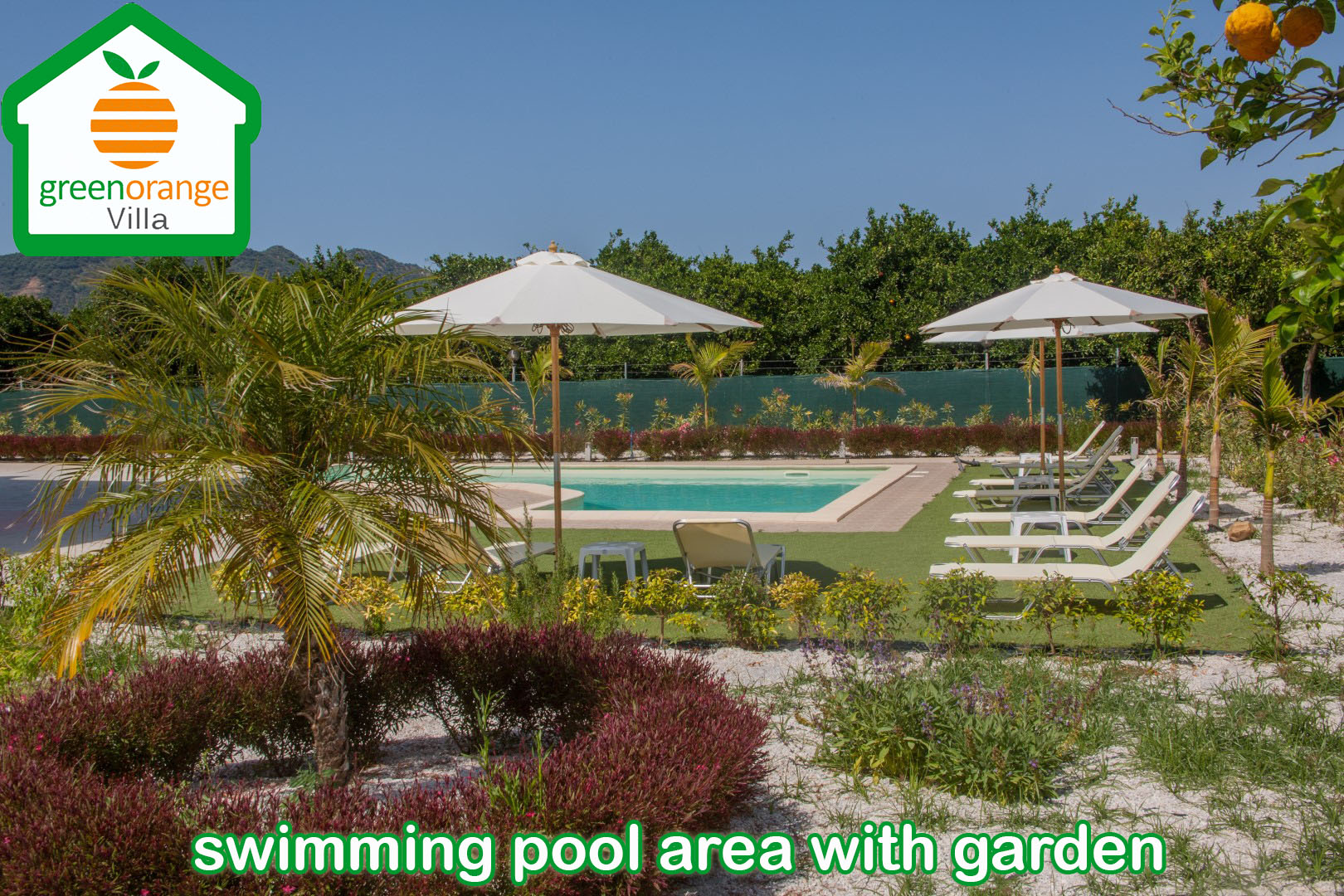 family apartment with swimming pool, villa for rent, Green Orange Villas, chania, crete greece